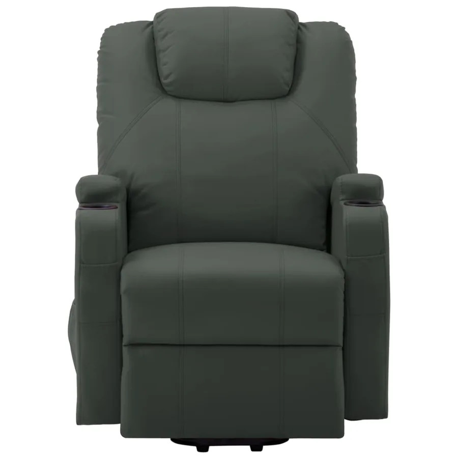 Fauteuil de massage Anthracite Similicuir - 3