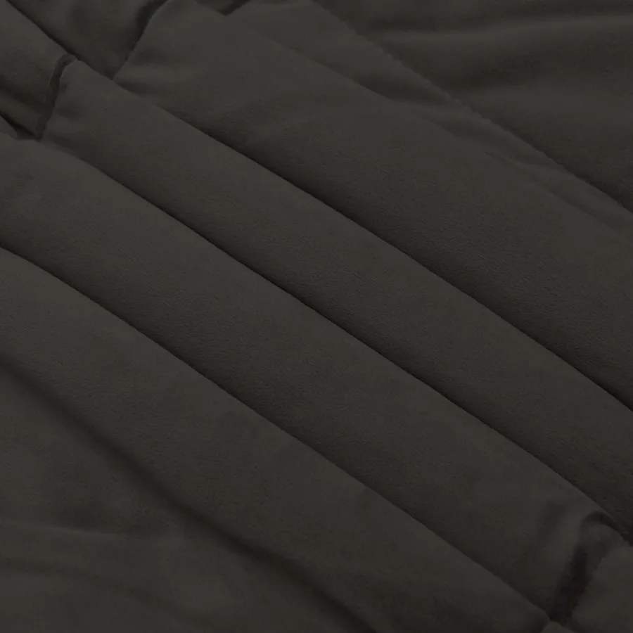 Duvet complet toute l'année Anthracite 155 x 200 cm Microfibre - 7