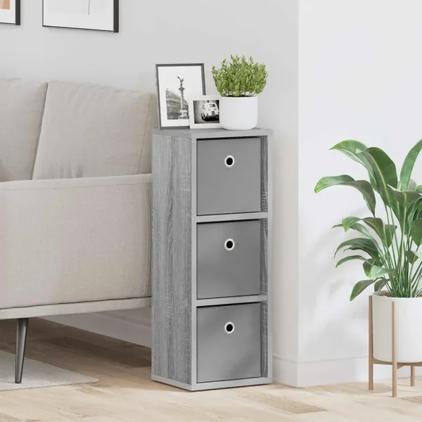 Buffet avec tiroir Gris Sonoma 25,5 x 22 x 69,5 cm