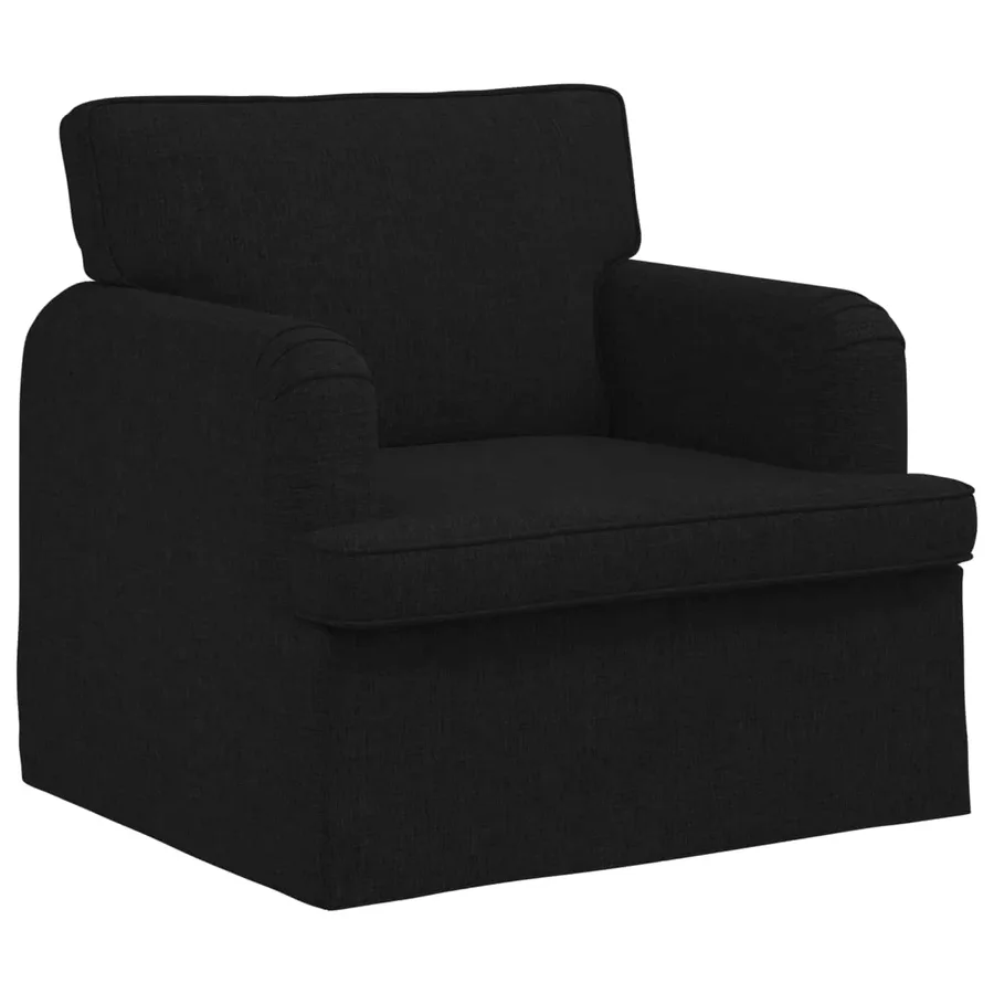 Canapé Noir 84 x 80 x 85 cm tissu - 2