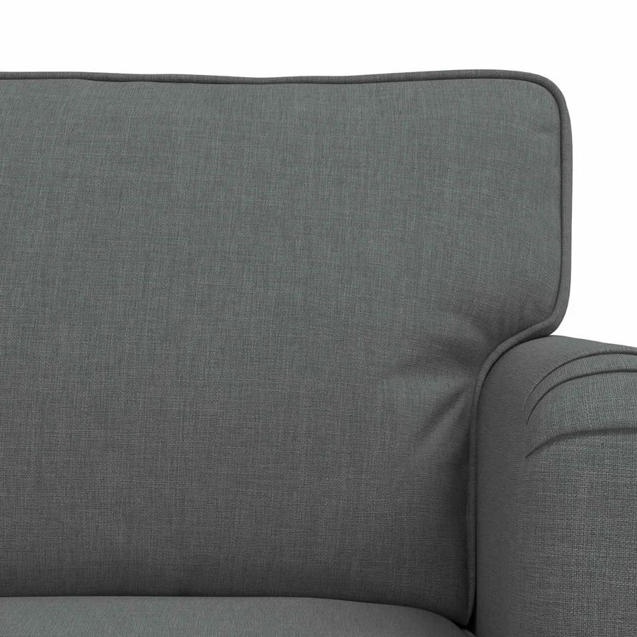Ensemble de Canapés 2 pcs Gris foncé 144 x 80 x 85 cm tissu - 6