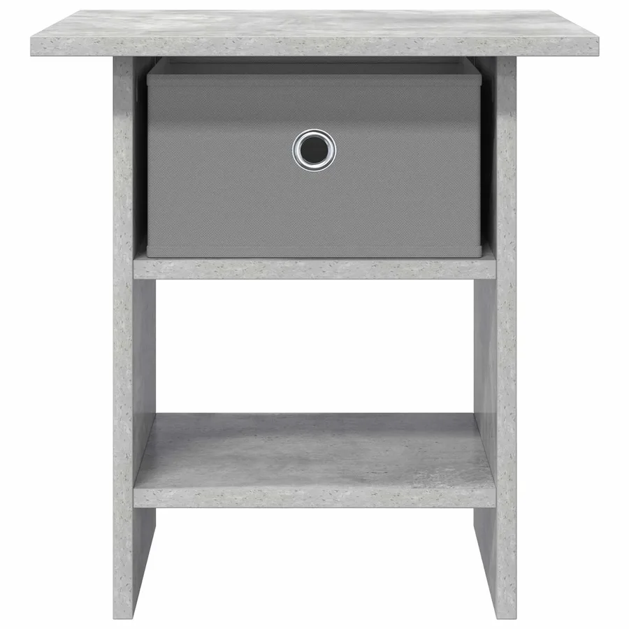 Table de chevet Gris béton 41 x 40 x 45 cm Bois d'ingénierie - 6