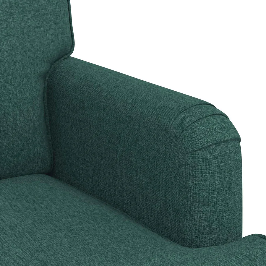 Ensemble de Canapés 2 pcs Vert foncé 201 x 80 x 85 cm tissu - 7