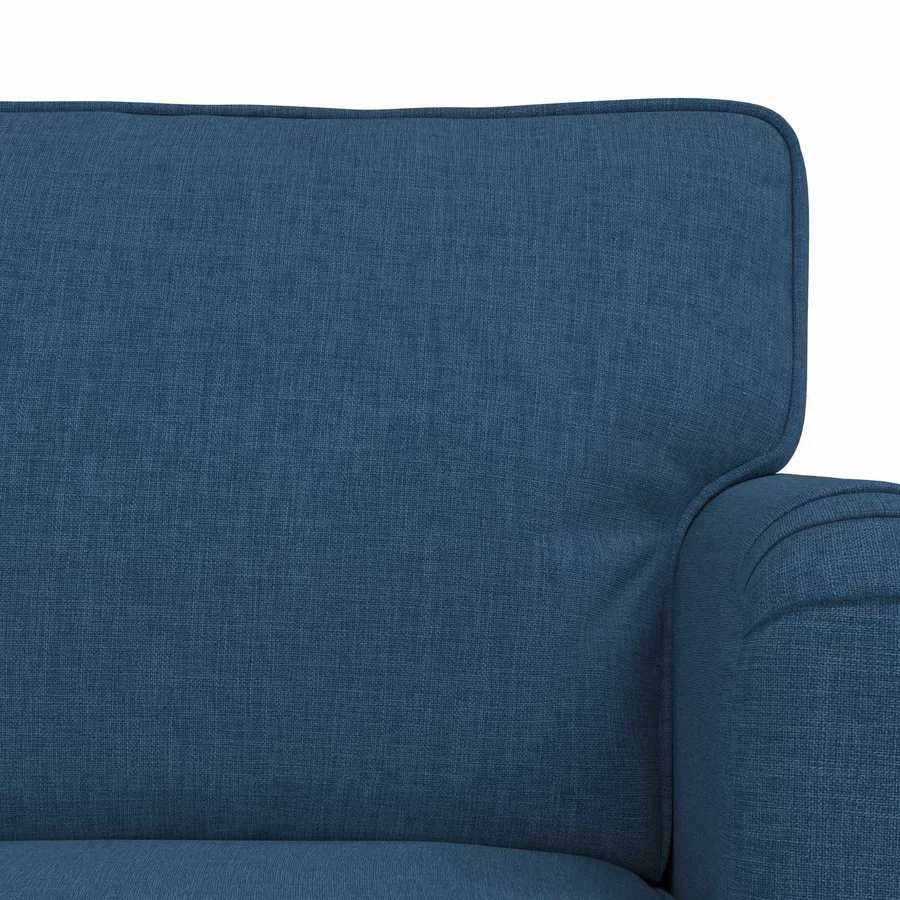 Ensemble de Canapés 2 pcs Bleu 144 x 80 x 85 cm tissu - 6