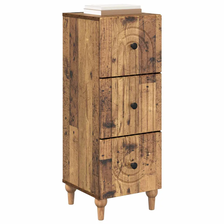 Armoire à tiroirs Bois ancien 33 x 34,5 x 90 cm - 3
