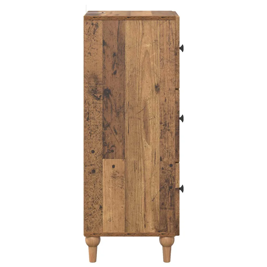 Armoire à tiroirs Bois ancien 33 x 34,5 x 90 cm - 7