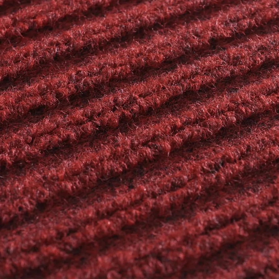 Tapis d'entrée rouge 90 x 120 cm PVC - 6