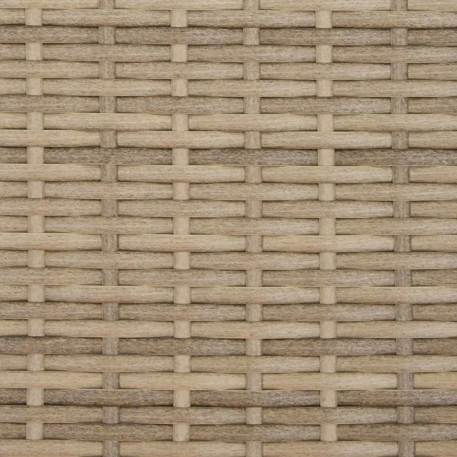 Banc inclinable avec table Beige et Gris clair polyrotin - 8