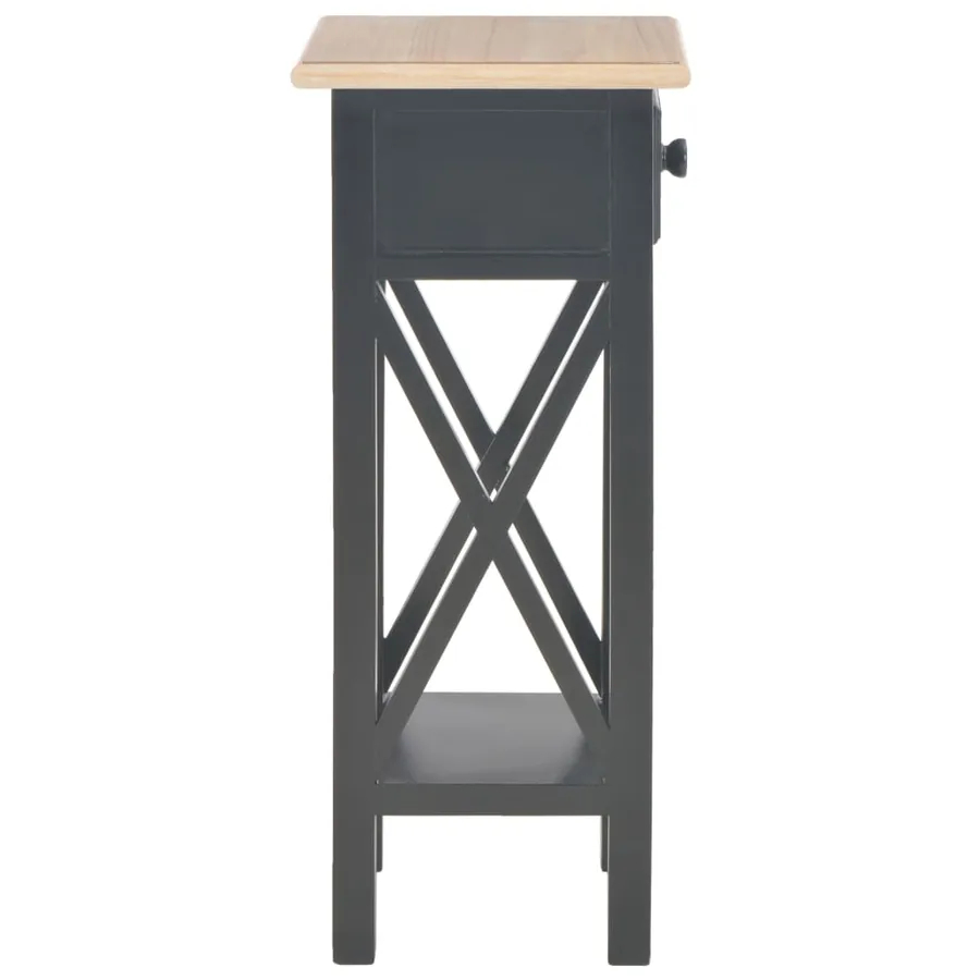 Table d'appoint Noir 27 x 27 x 65,5 cm Bois - 4