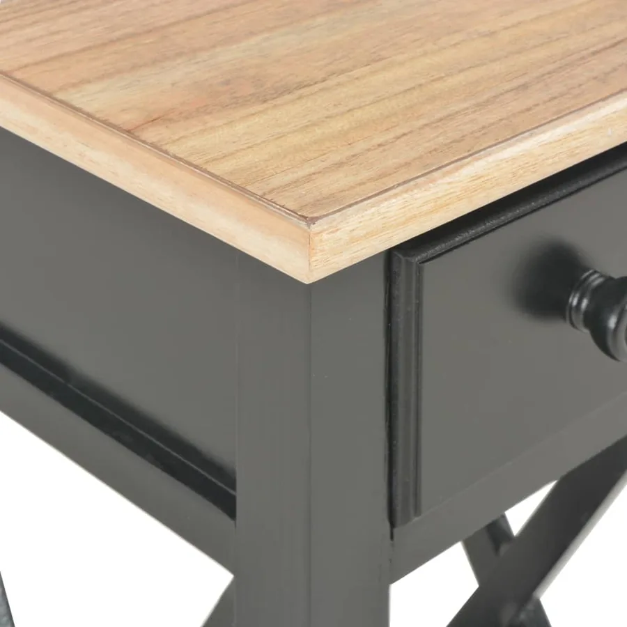 Table d'appoint Noir 27 x 27 x 65,5 cm Bois - 6