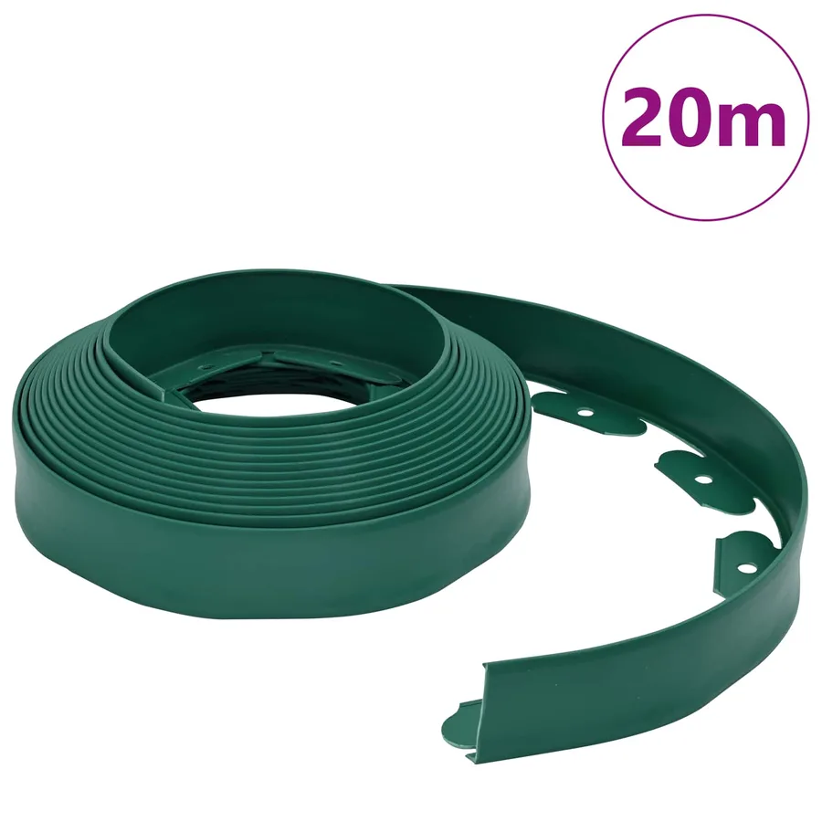 Bordures de pelouse Vert 2000 x 4 x 5 cm Plastique - 3