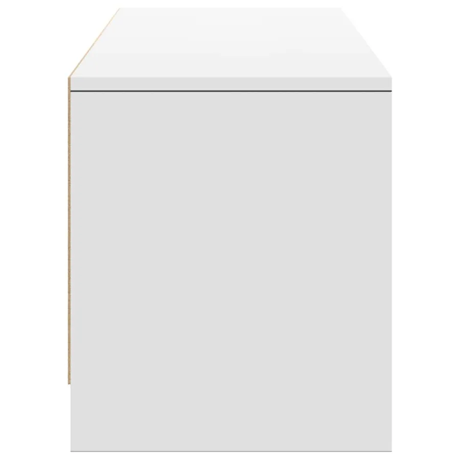 Meuble TV avec LED Blanc 165 x 34 x 40 cm Bois d'ingénierie - 6