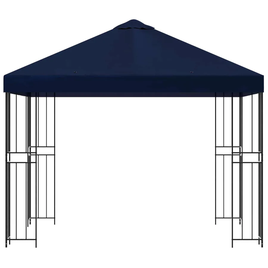 Pavillon 3 x 3 m Bleu Polyester et Acier 190 gsm - 3