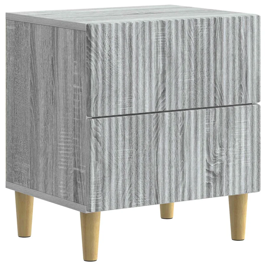 Cabinet de chevet avec tiroir Sonoma gris 43 x 34,5 x 48 cm - 2