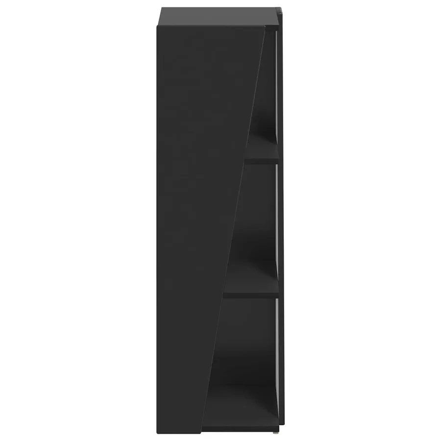 Étagère latérale Noir 33 x 32 x 100,5 cm Bois d'ingénierie - 6