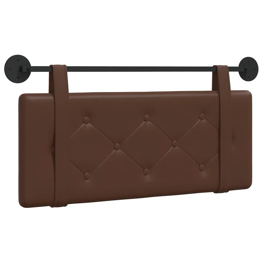 Tête de lit suspendue Marron Simili cuir - 2