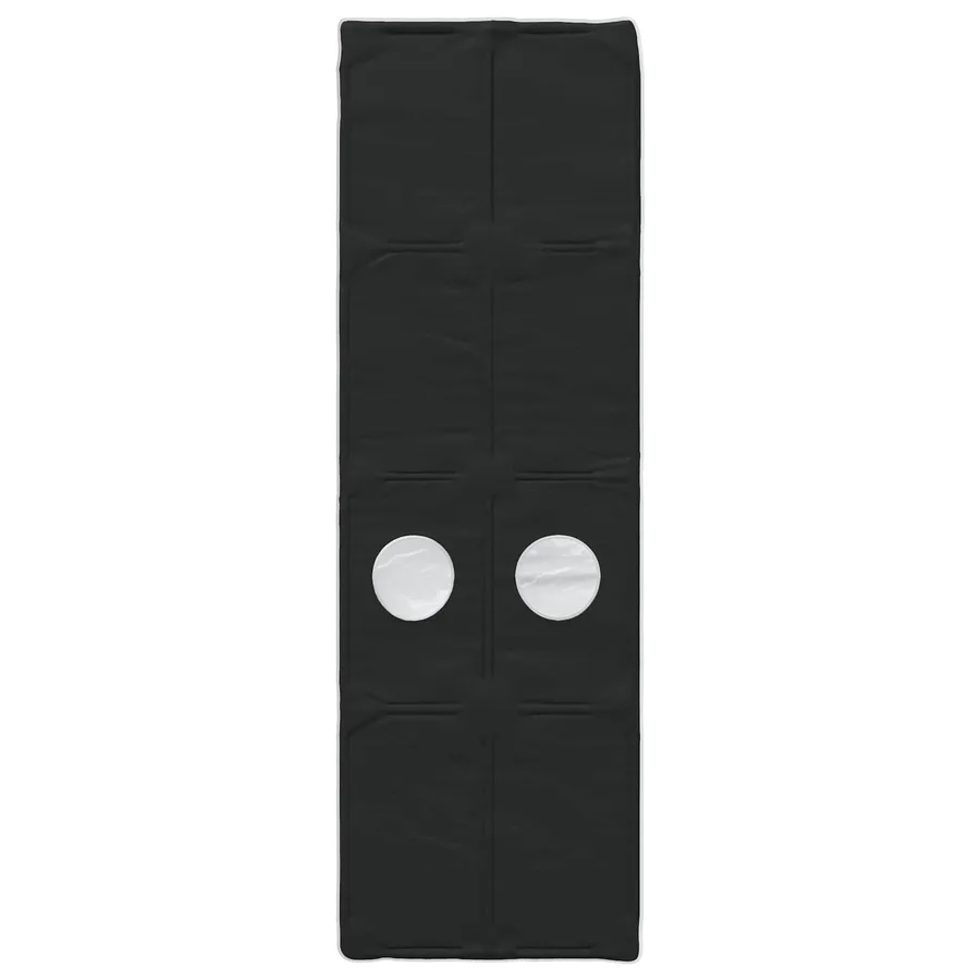 Tunnel de lit 2 pcs Noir 211 x 67,5 x 2 cm Polyester - 5