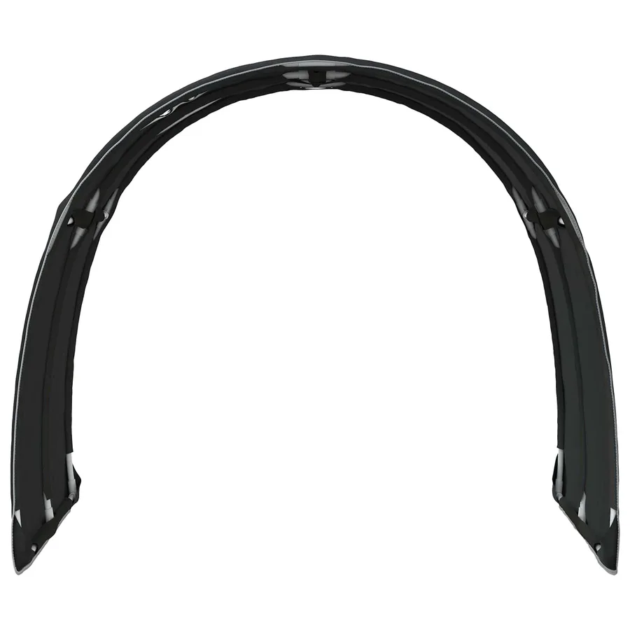 Tunnel de lit 2 pcs Noir 211 x 67,5 x 2 cm Polyester - 6