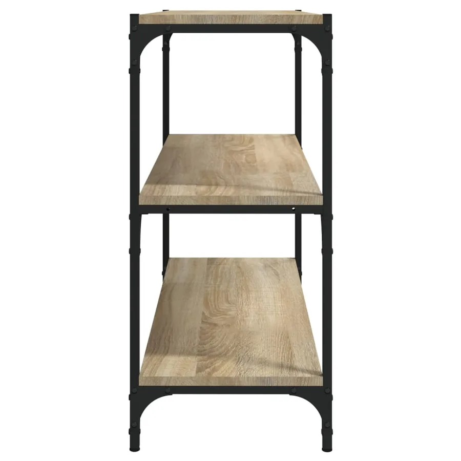 Bibliothèque Chêne Sonoma 80x33x70,5 cm Bois d'ingénierie acier - 6