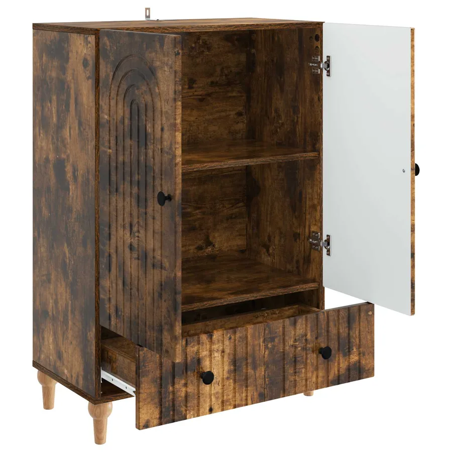 Buffet Chêne fumé 66 x 34,5 x 95 cm Bois d'ingénierie - 4
