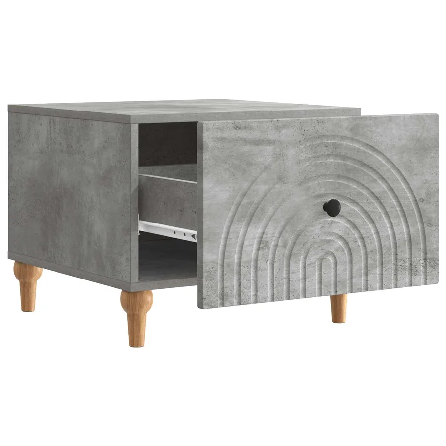 Table basse Gris béton 49 x 50 x 40 cm Bois d'ingénierie - 4
