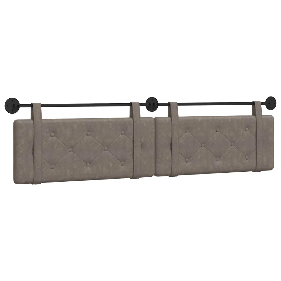 Tête de lit suspendue Gris PU antique - 2