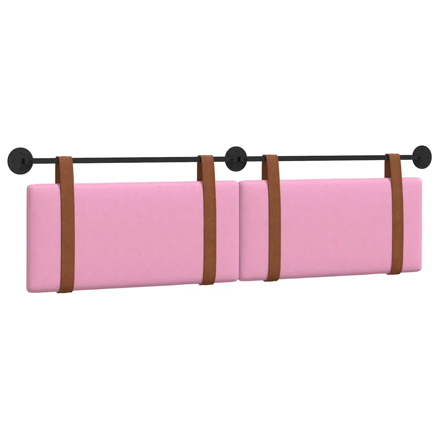 Tête de lit suspendue Uni Rose 190 x 55 x 5 cm PU antique - 2
