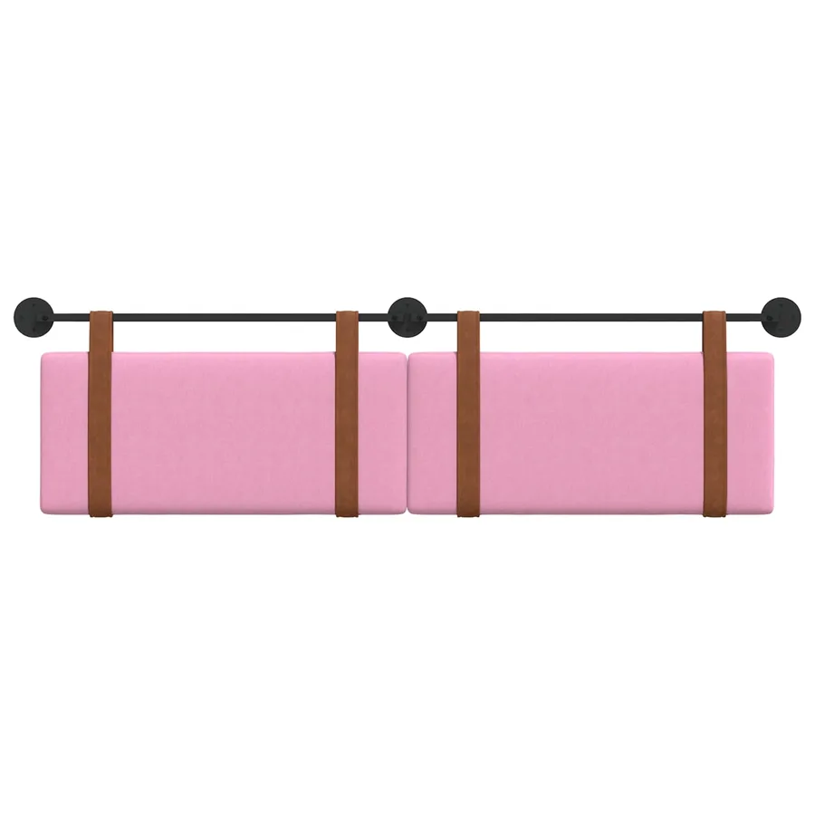 Tête de lit suspendue Uni Rose 190 x 55 x 5 cm PU antique - 5