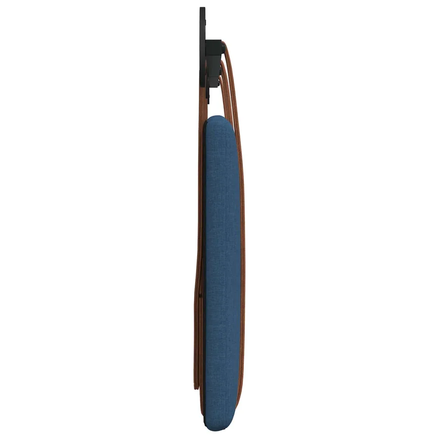 Tête de lit suspendue Uni Bleu 190 x 55 x 5 cm PU antique - 6