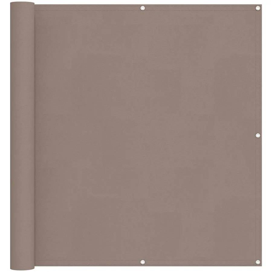 Écran de balcon Taupe 110 x 500 cm Tissu Oxford - 2