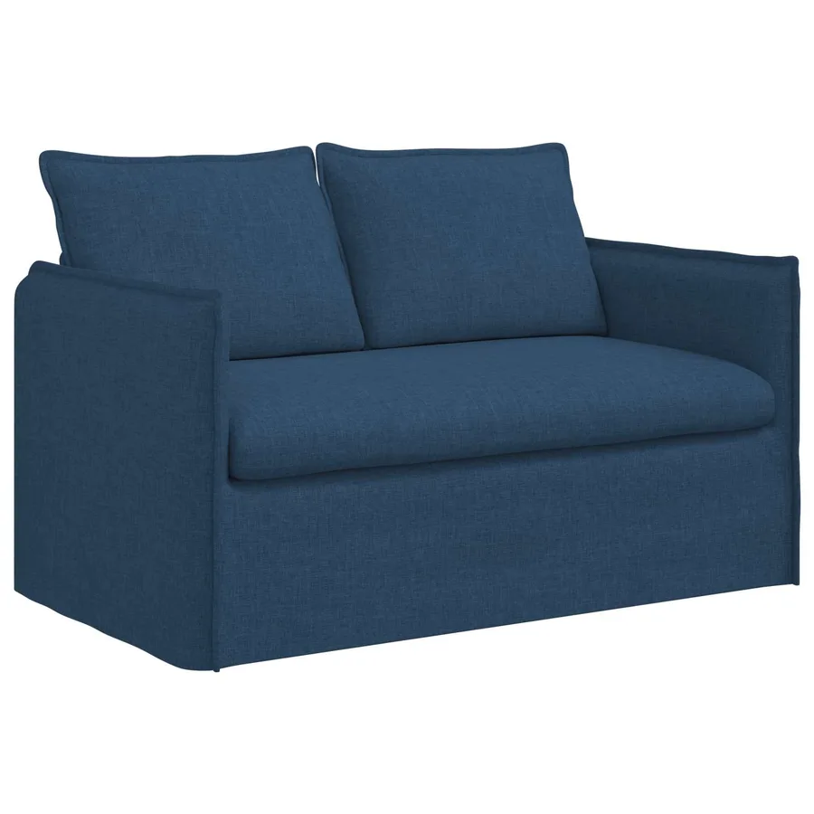 Ensemble de Canapés 2 pcs Bleu 136 x 82 x 85 cm Tissu - 5