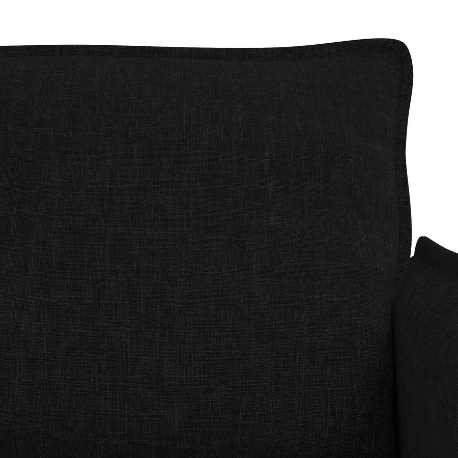 Ensemble de Canapés 2 pcs Noir 196 x 82 x 85 cm Tissu - 6