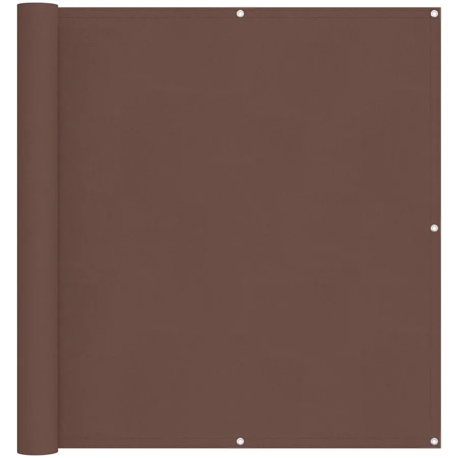 Écran de balcon Marron 110 x 800 cm Tissu Oxford - 2