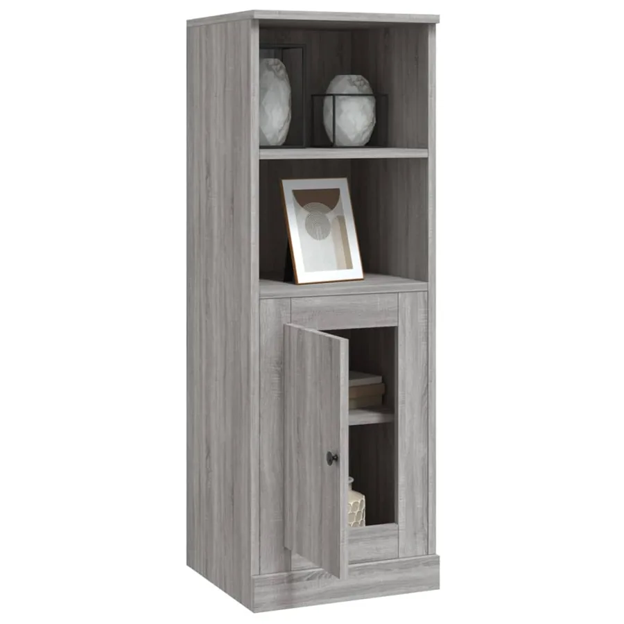 Buffet haut sonoma gris 36x35,5x103,5 cm bois d'ingénierie - 5