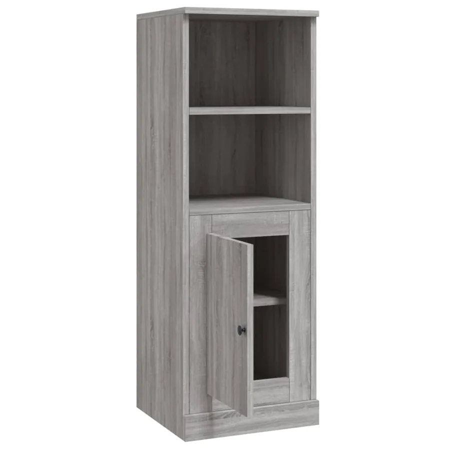 Buffet haut sonoma gris 36x35,5x103,5 cm bois d'ingénierie - 8