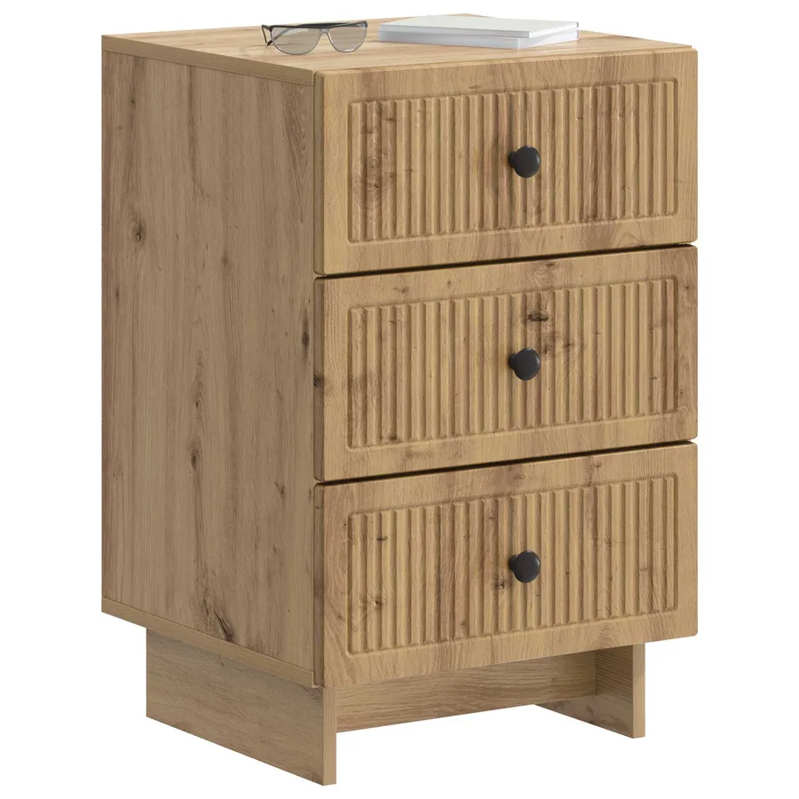 Cabinet de chevet Chêne artisanal 43 x 41 x 66,5 cm - 3