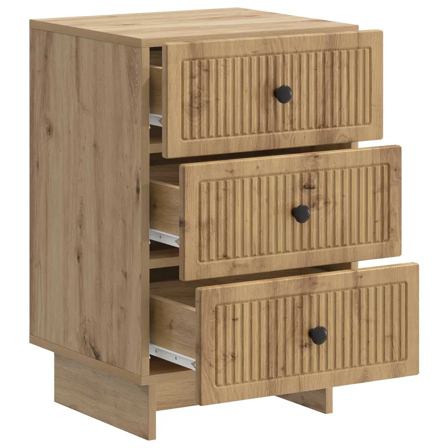 Cabinet de chevet Chêne artisanal 43 x 41 x 66,5 cm - 4