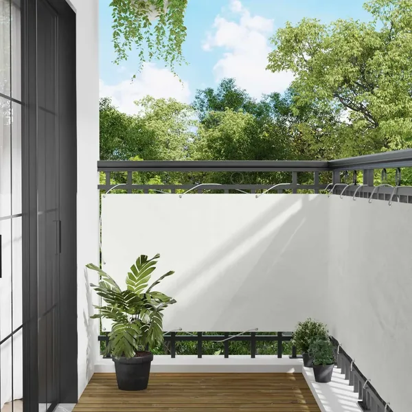 Écran de balcon 90 x 200 cm Oxford alu enduit de PU
