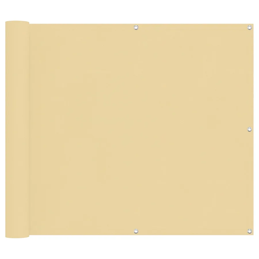 Écran de balcon Sable 100 x 400 cm Tissu Oxford - 2
