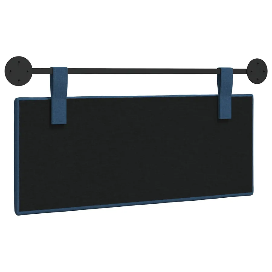 Tête de lit suspendue Bleu Tissu - 7
