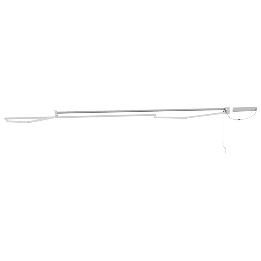 Cadre de store rétractable électrique Blanc 4 x 2 m Acier - 5