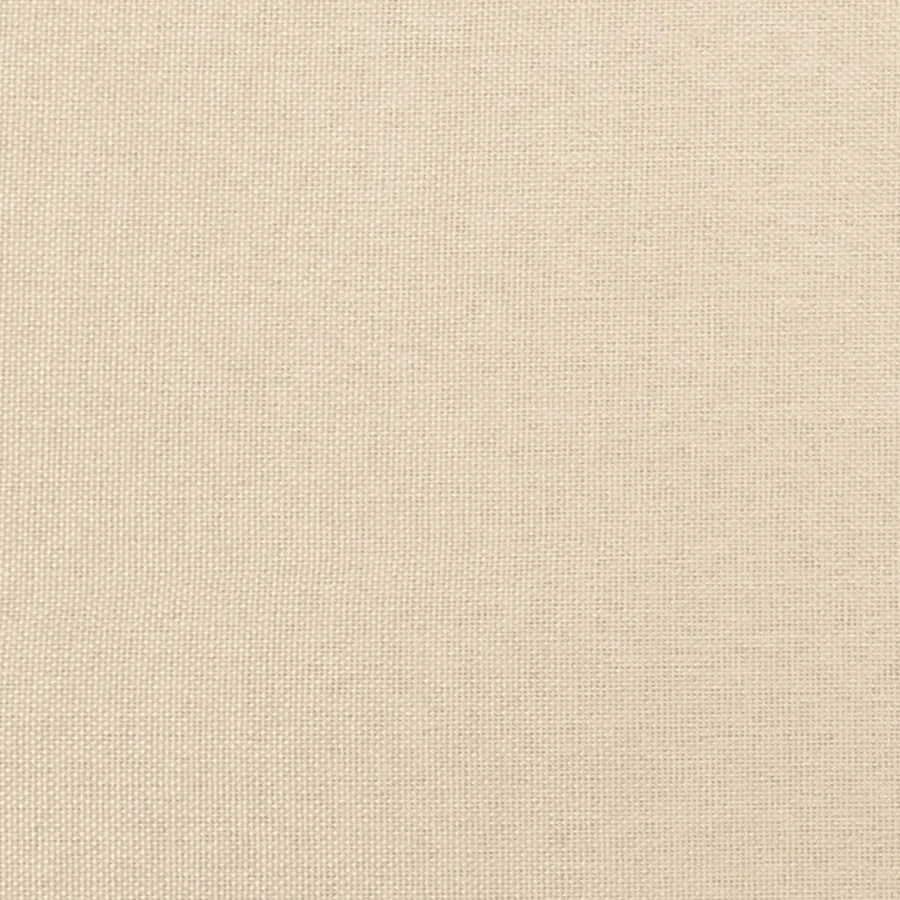 Cadre de lit à lattes crème 200x200 cm tissu - 8