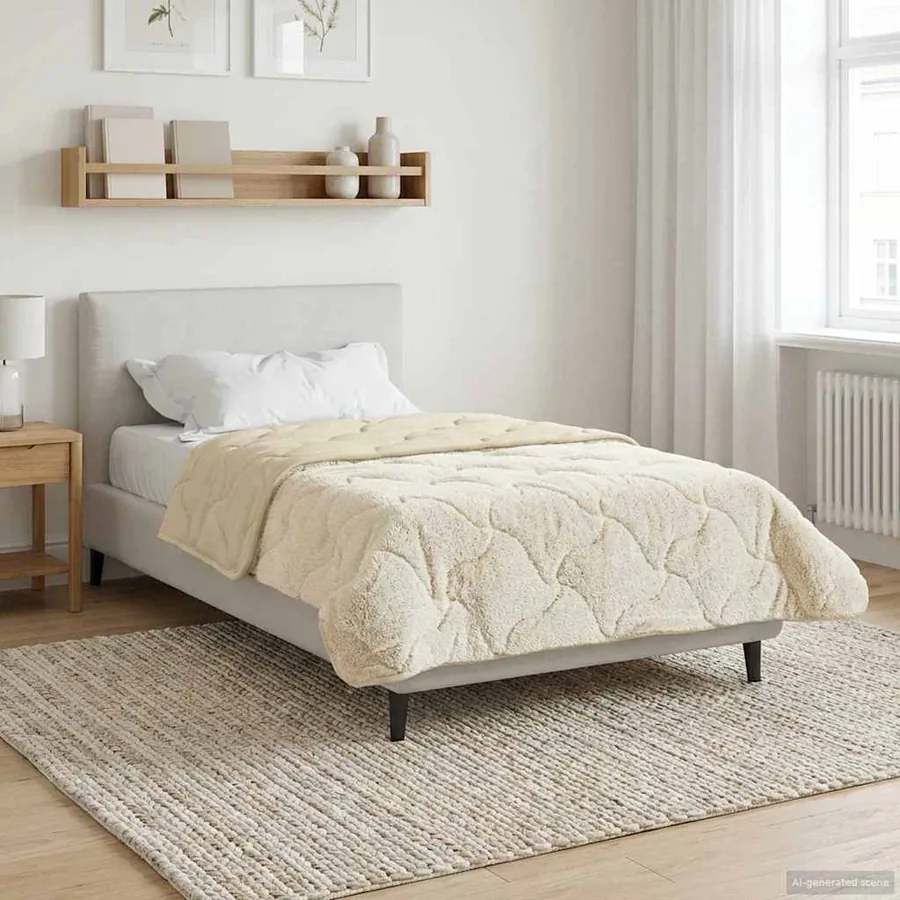 Duvet complet toute l'année Matelassé Crème 135 x 220 cm