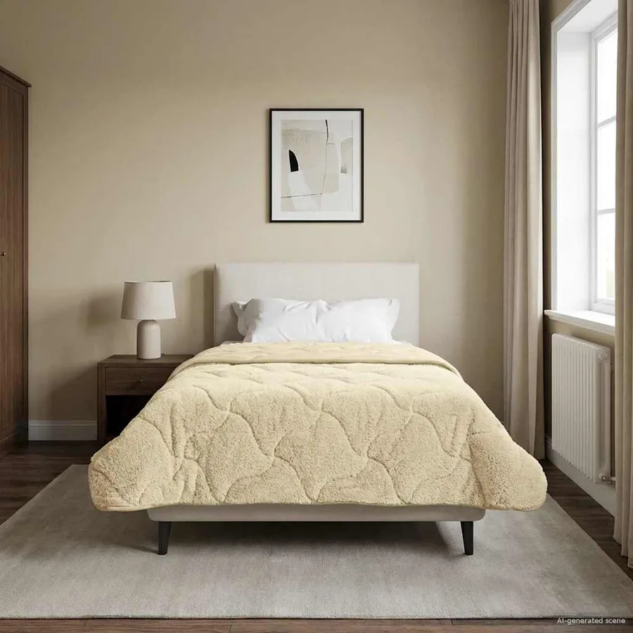 Duvet complet toute l'année Matelassé Crème 135 x 220 cm - 4