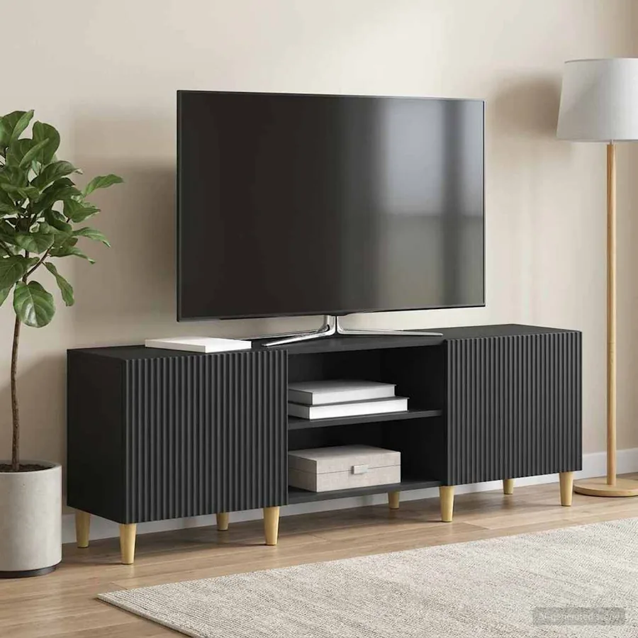 Meuble TV Noir 150 x 31 x 50 cm Bois d'ingénierie