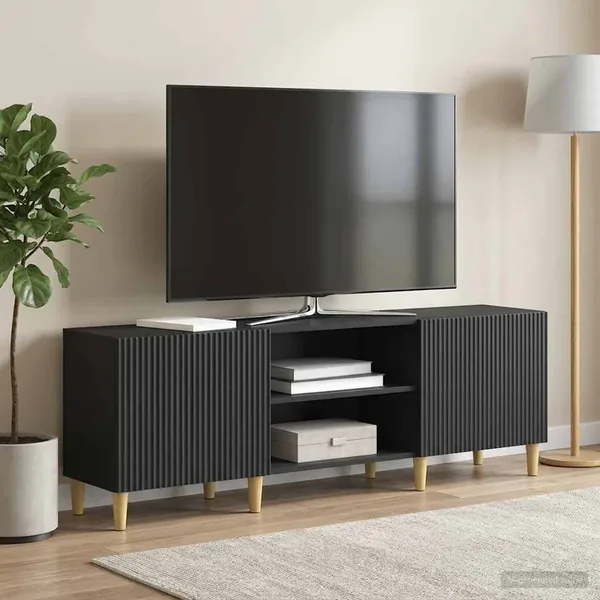 Meuble TV Noir 150 x 31 x 50 cm Bois d'ingénierie