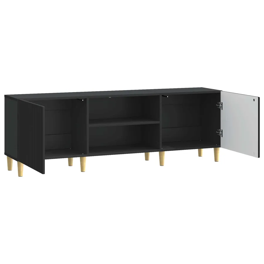 Meuble TV Noir 150 x 31 x 50 cm Bois d'ingénierie - 5
