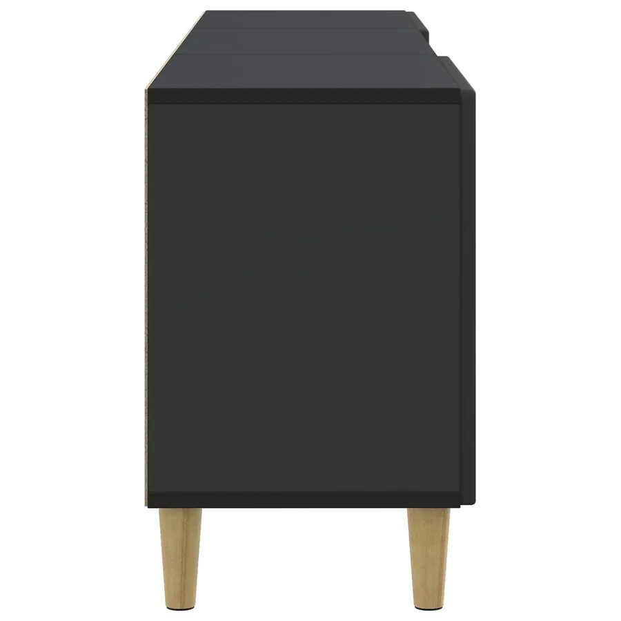Meuble TV Noir 150 x 31 x 50 cm Bois d'ingénierie - 7