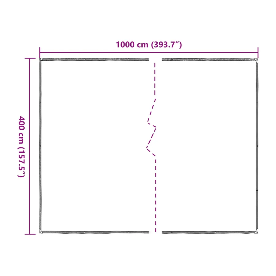 Couverture pour plantes Transparent 4 x 10 m PE - 10