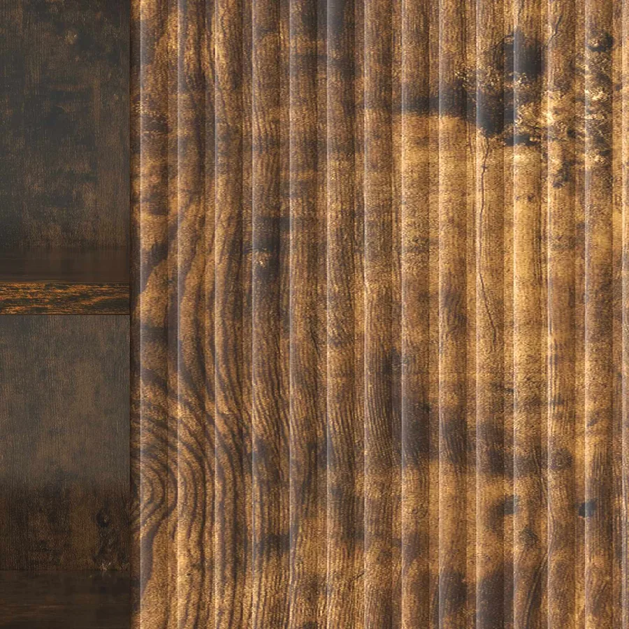 Meuble TV Chêne fumé 150 x 31 x 50 cm Bois d'ingénierie - 8